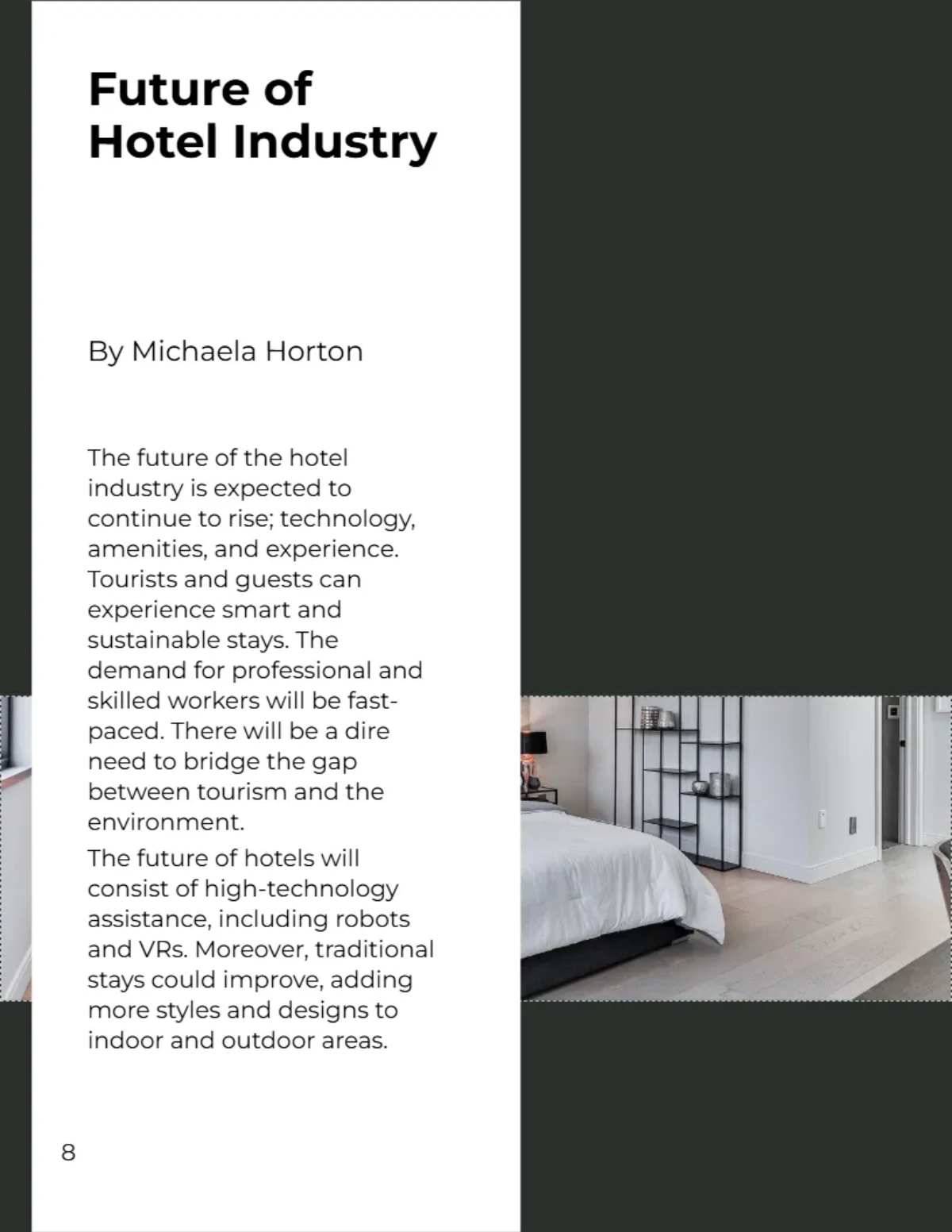 Free Elegance Hotel Catalog Template to Edit Online