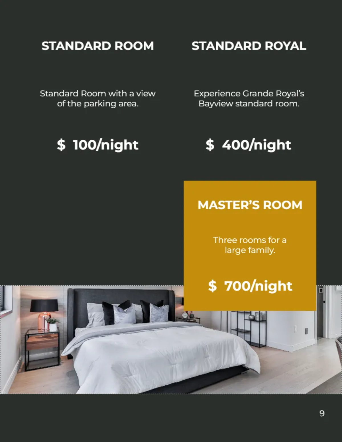 Free Elegance Hotel Catalog Template to Edit Online