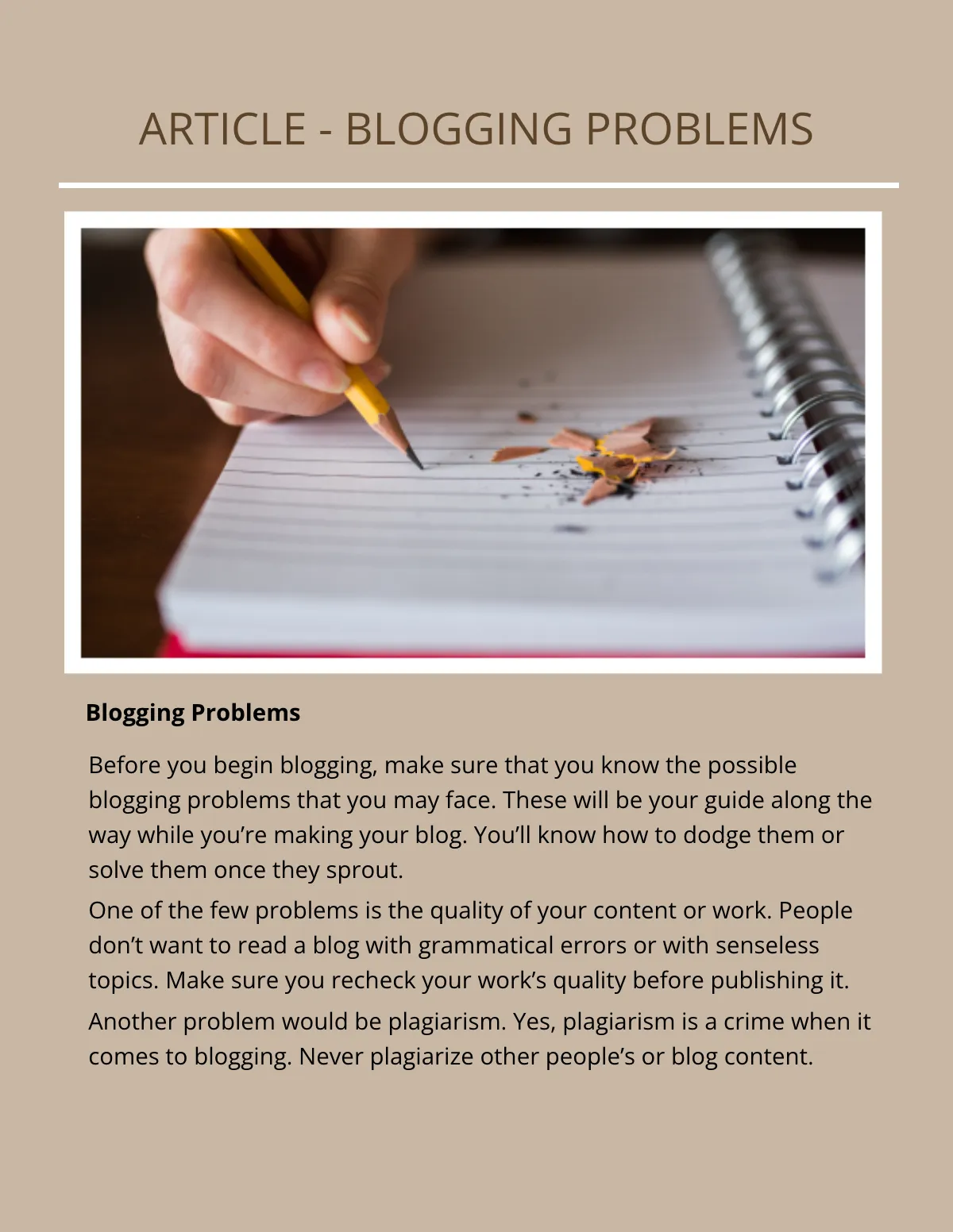 Free Blogger eBook Template to Edit Online