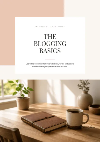 Free Blogger eBook Template to Edit Online