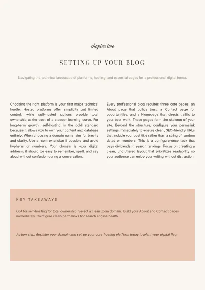 Free Blogger eBook Template to Edit Online
