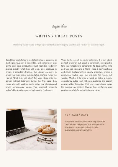 Free Blogger eBook Template to Edit Online