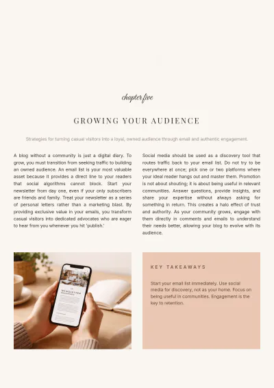Free Blogger eBook Template to Edit Online