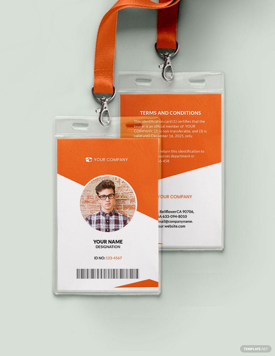 Blank Membership ID Card Template