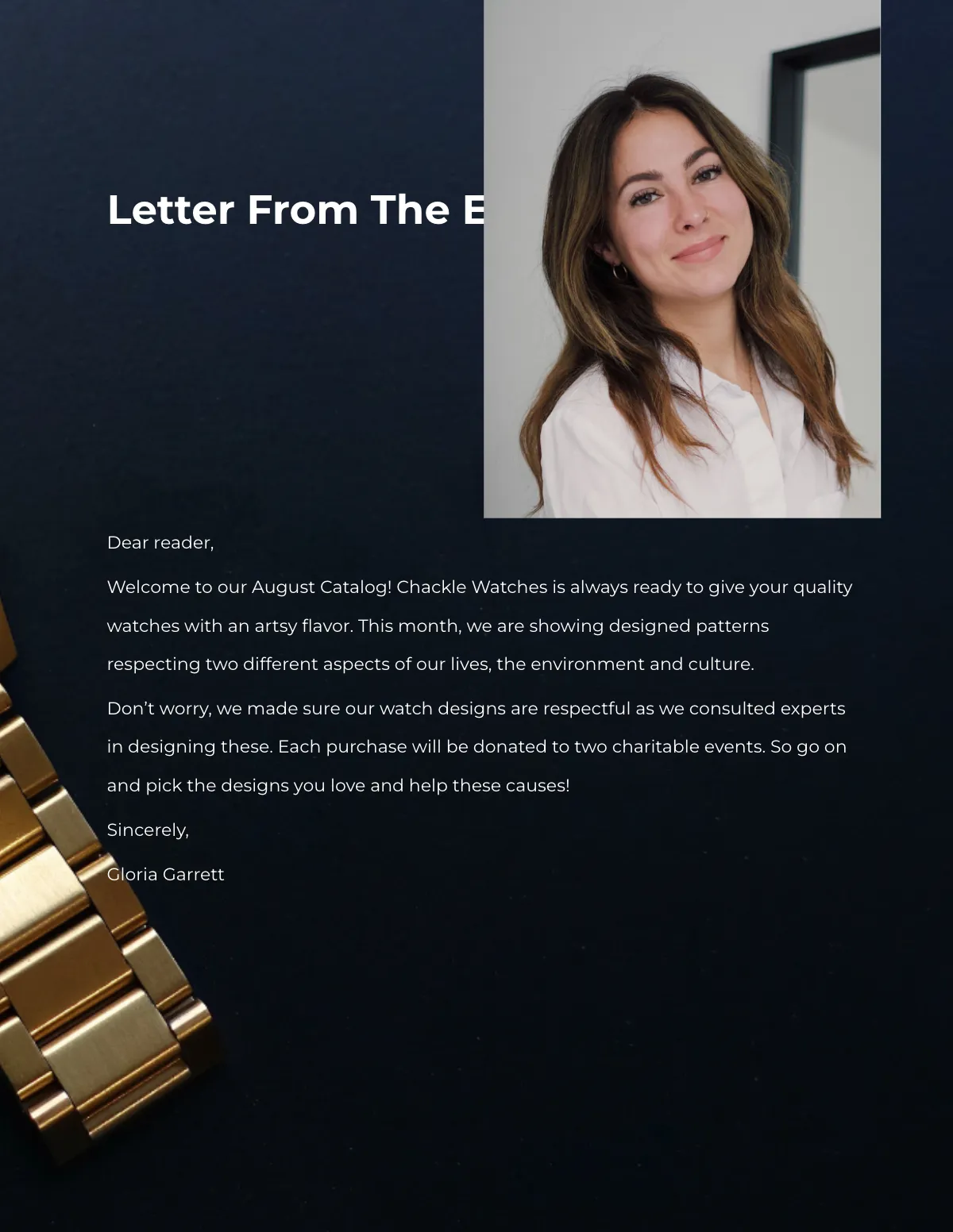 Free Watch Store Product Catalog Template to Edit Online