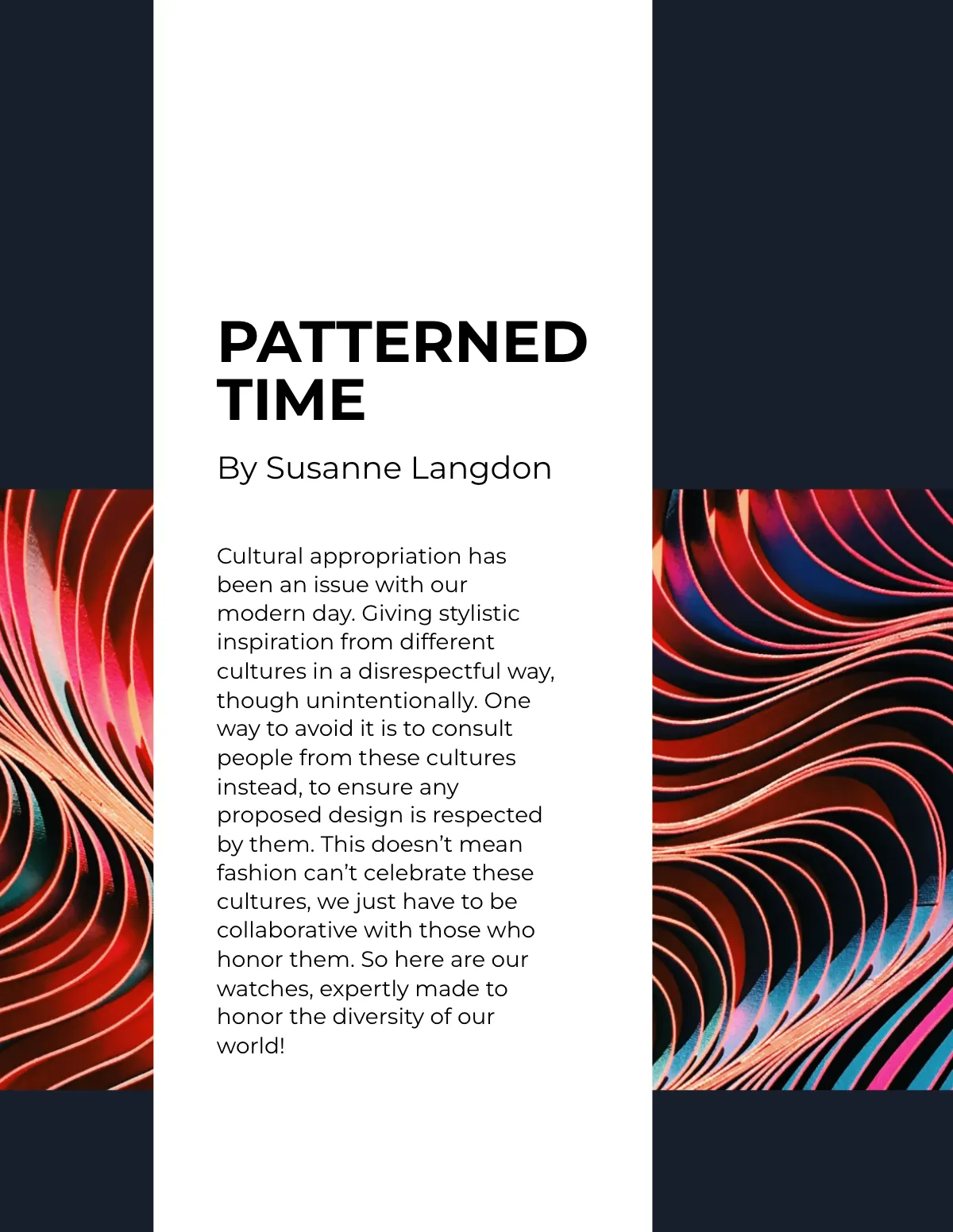 Free Watch Store Product Catalog Template to Edit Online