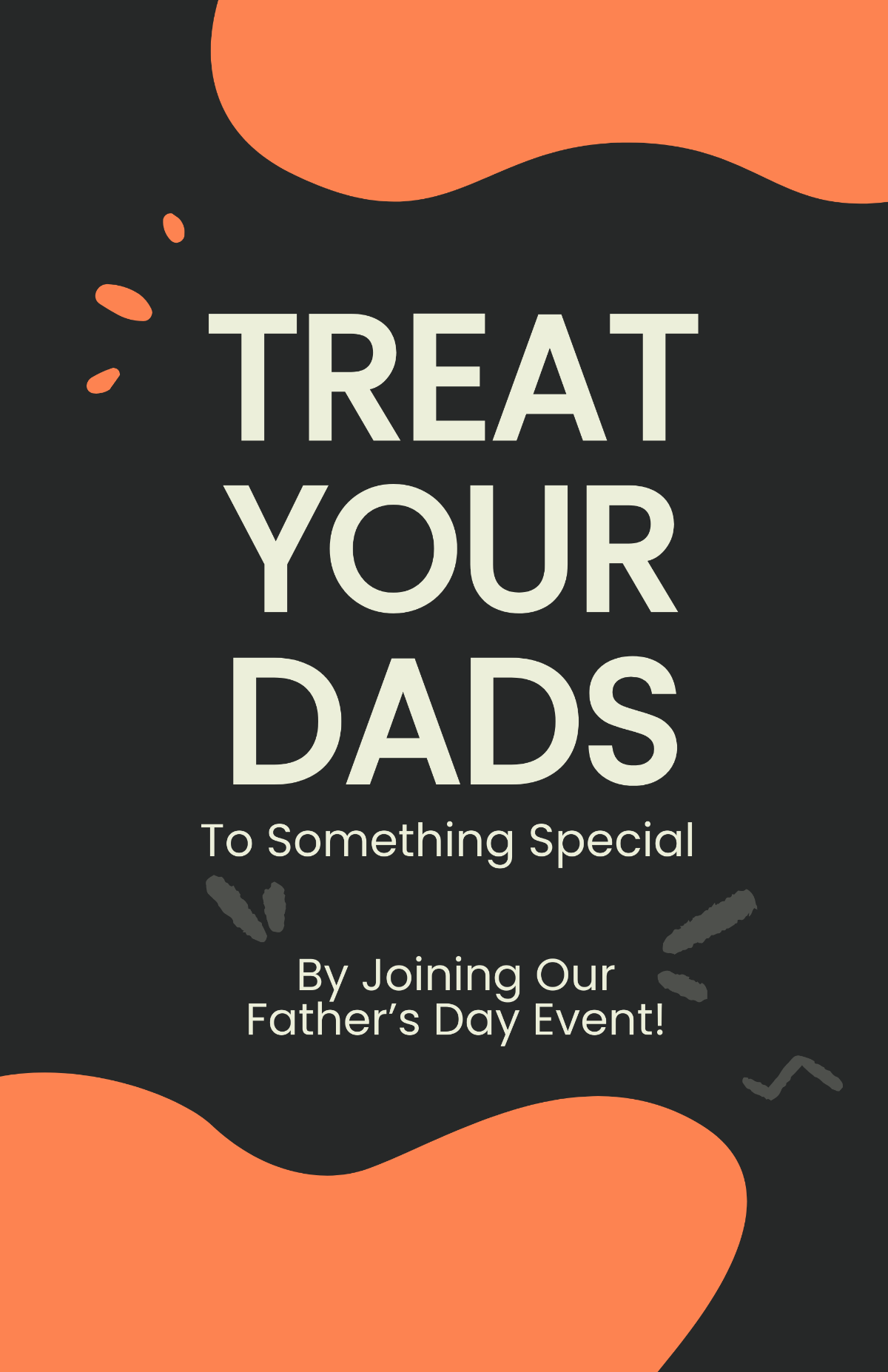 Father's Day Event Poster Template