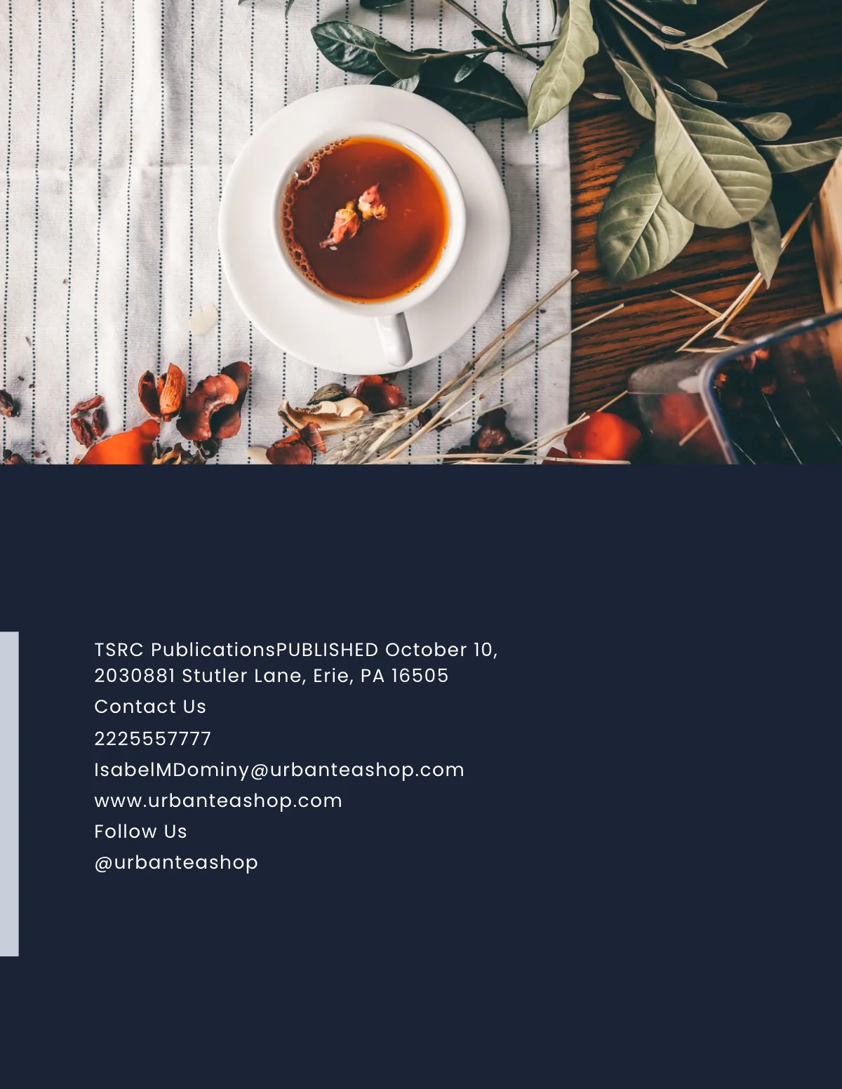 Free Tea Store Catalog Template to Edit Online