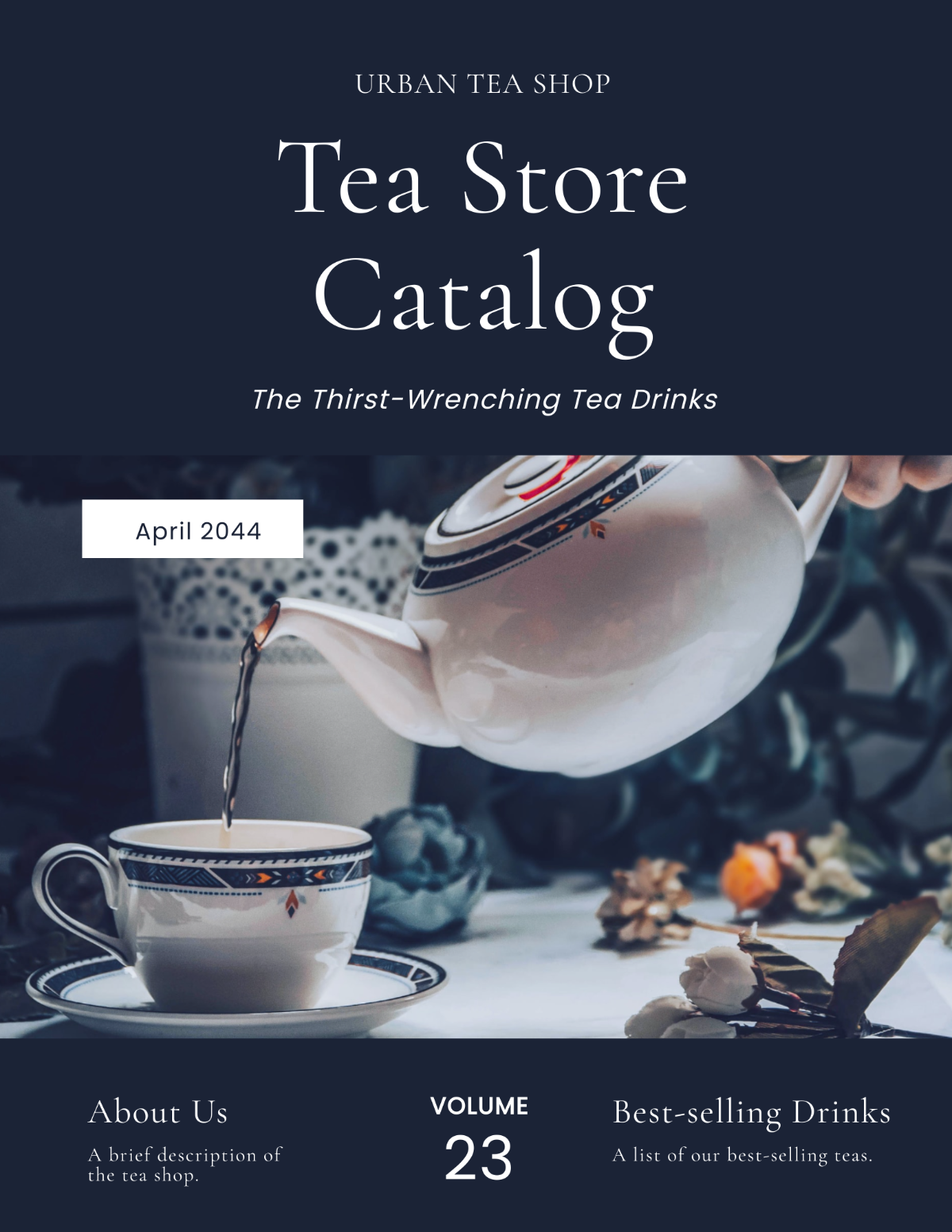 Tea Store Catalog Template