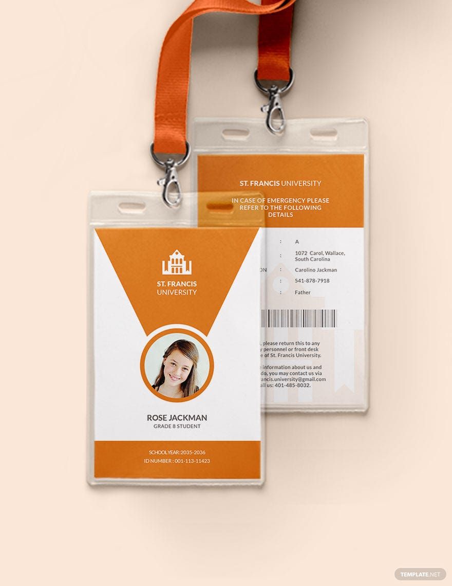 Campus ID Card Template