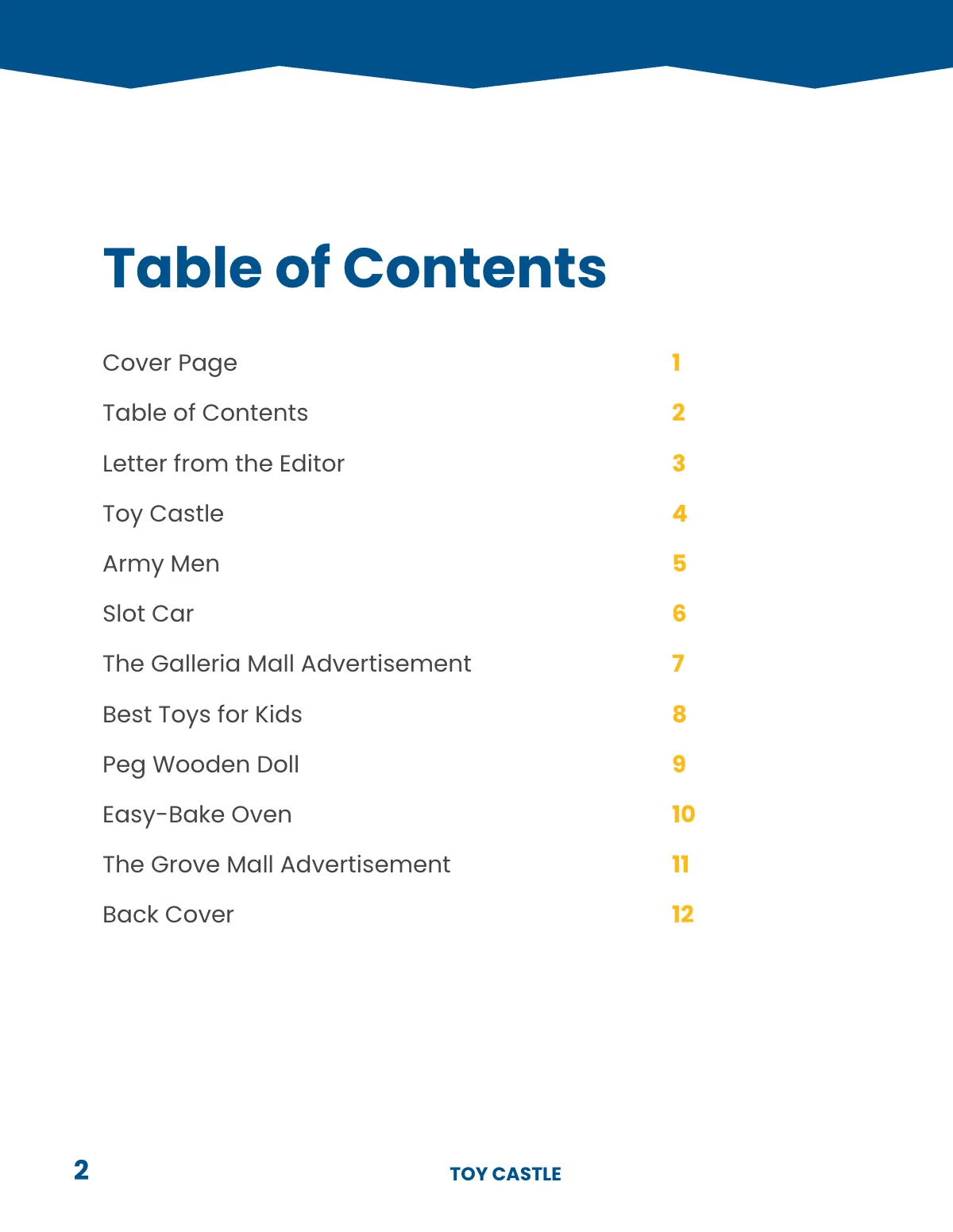 Free Toys Store Catalog Template to Edit Online