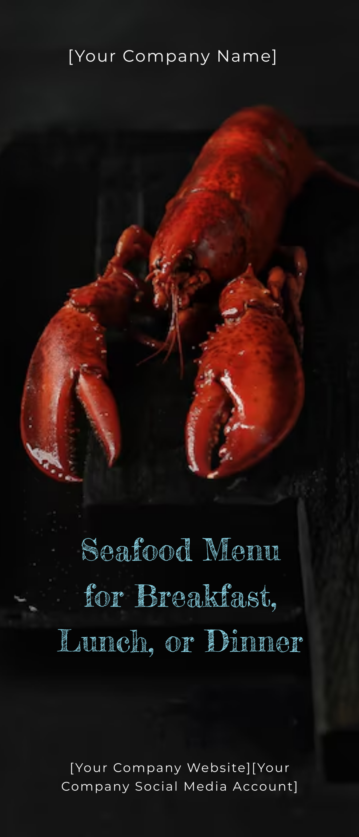 Seafood Restaurant Roll Up Banner