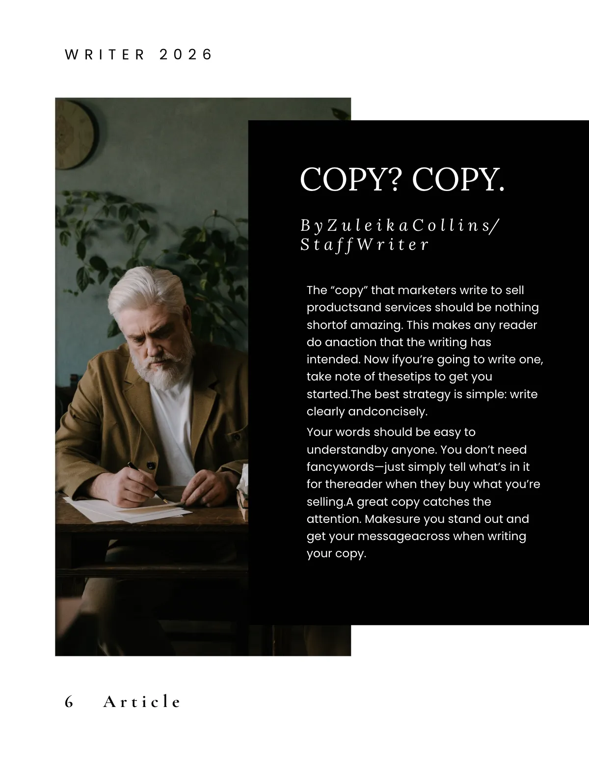 Free Zine Sample Template to Edit Online