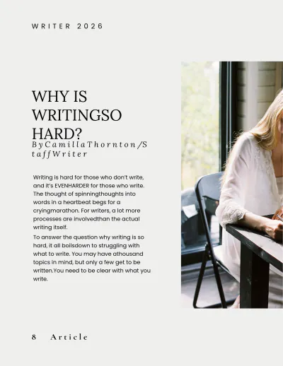 Free Zine Sample Template to Edit Online