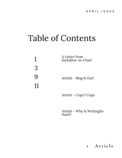 Free Zine Sample Template to Edit Online
