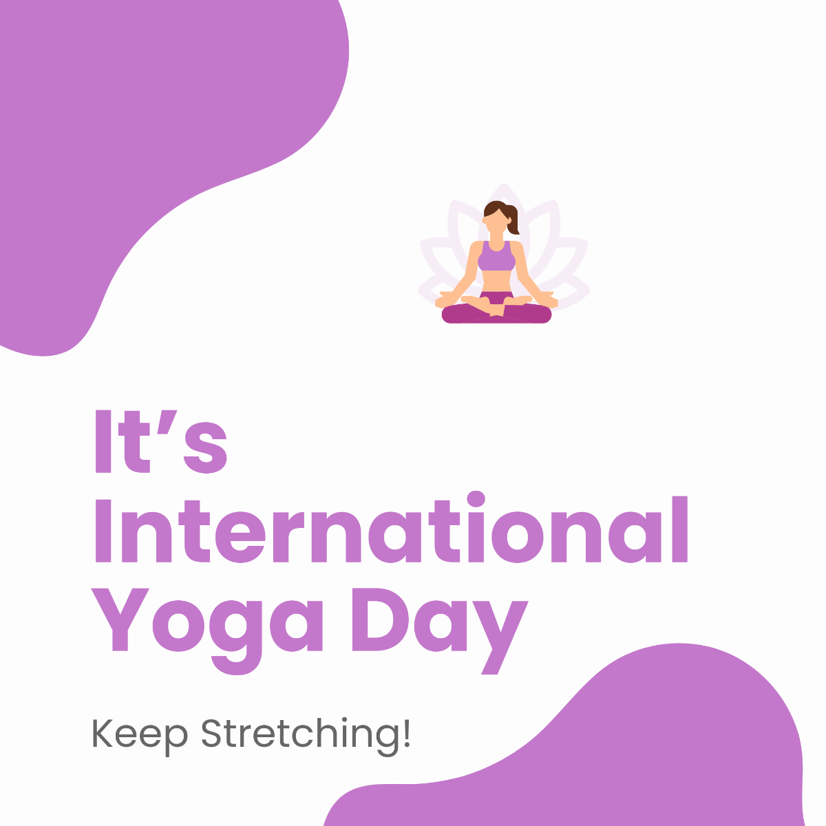 Free International Yoga Day Instagram Ad Template to Edit Online