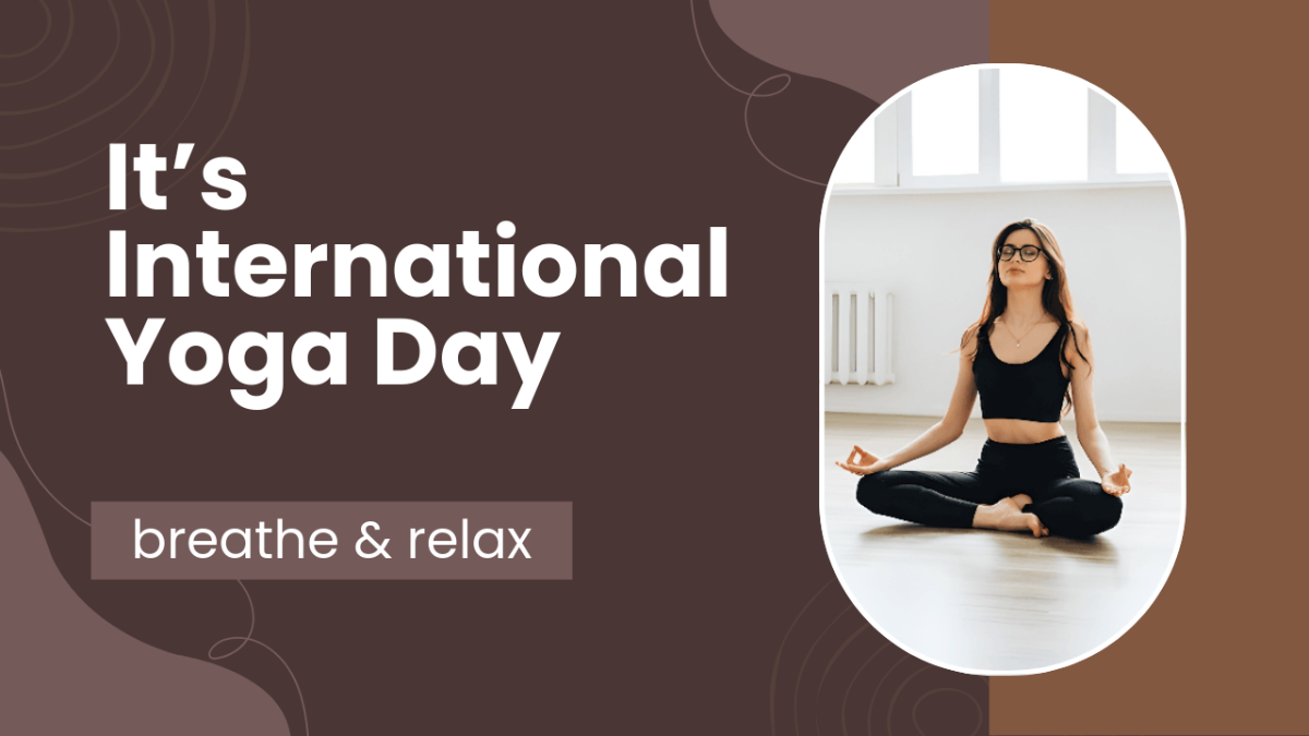 Free International Yoga Day Youtube Thumbnail Template to Edit Online
