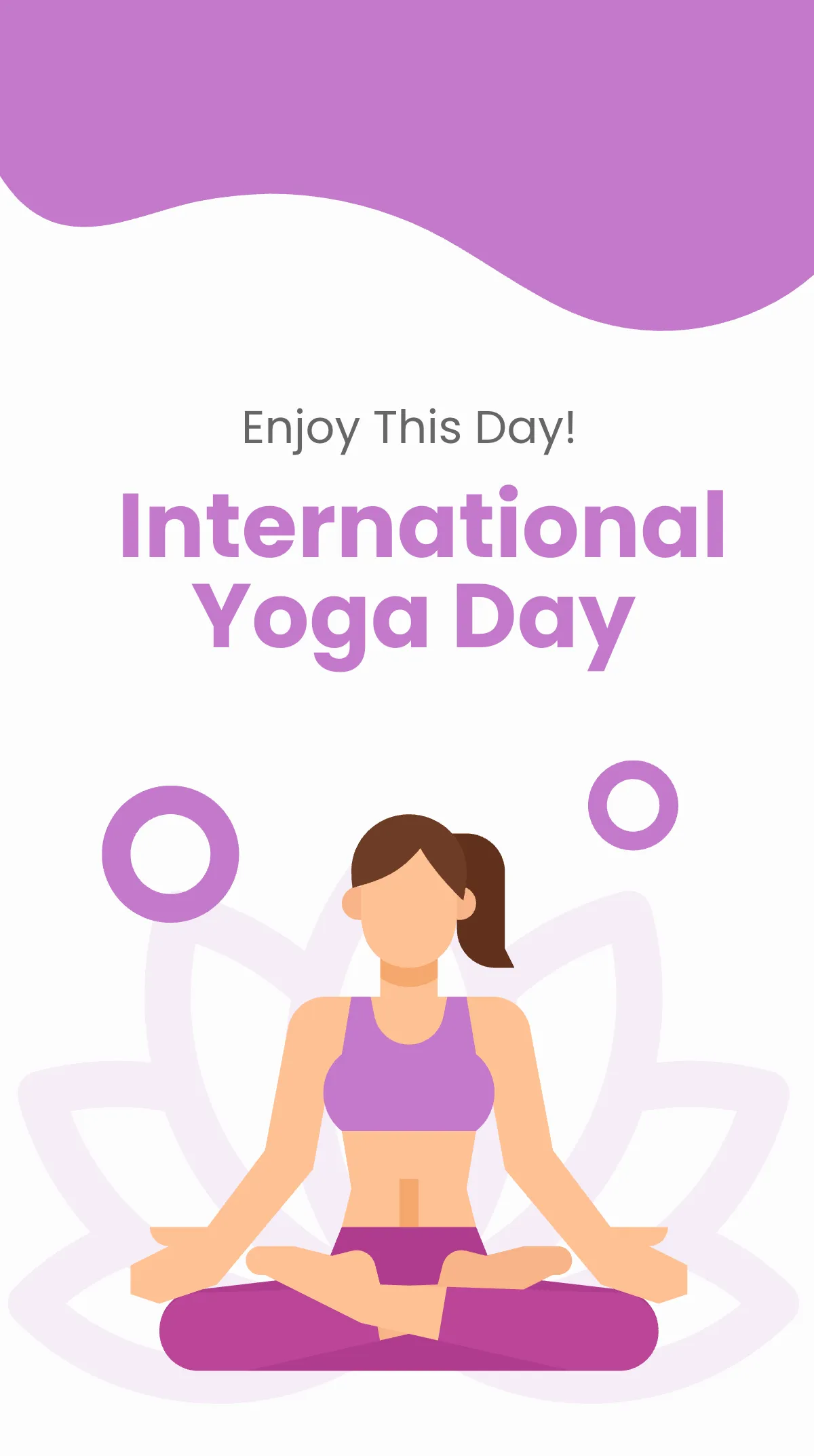 Free International Yoga Day Promo Instagram Story Template to Edit Online