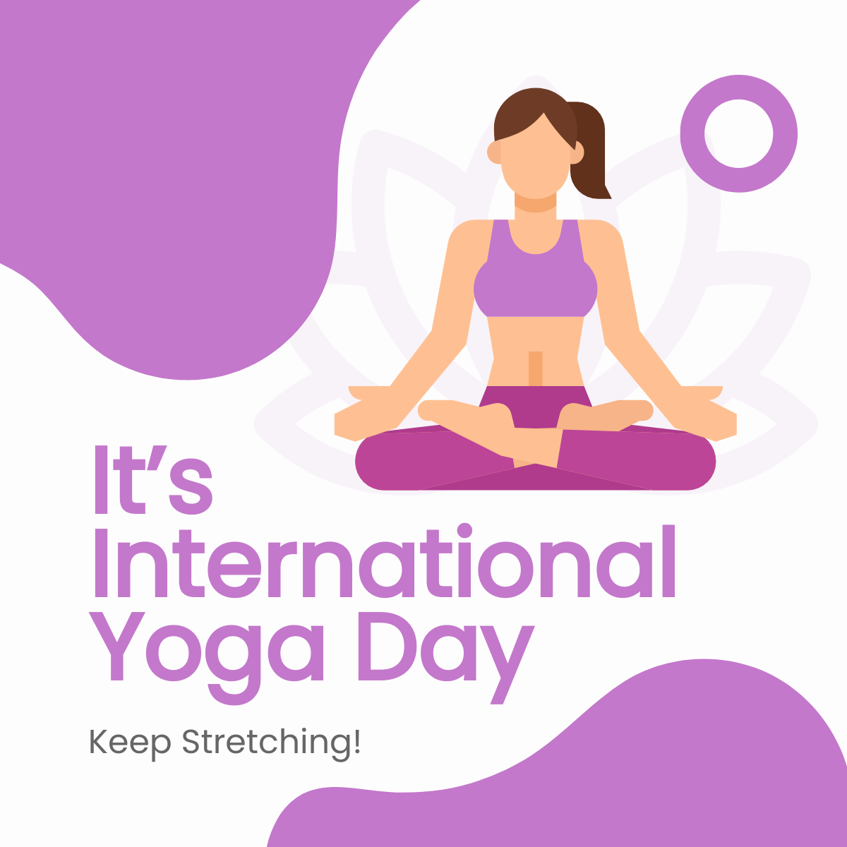 International Yoga Day Promo Linkedin Post Template