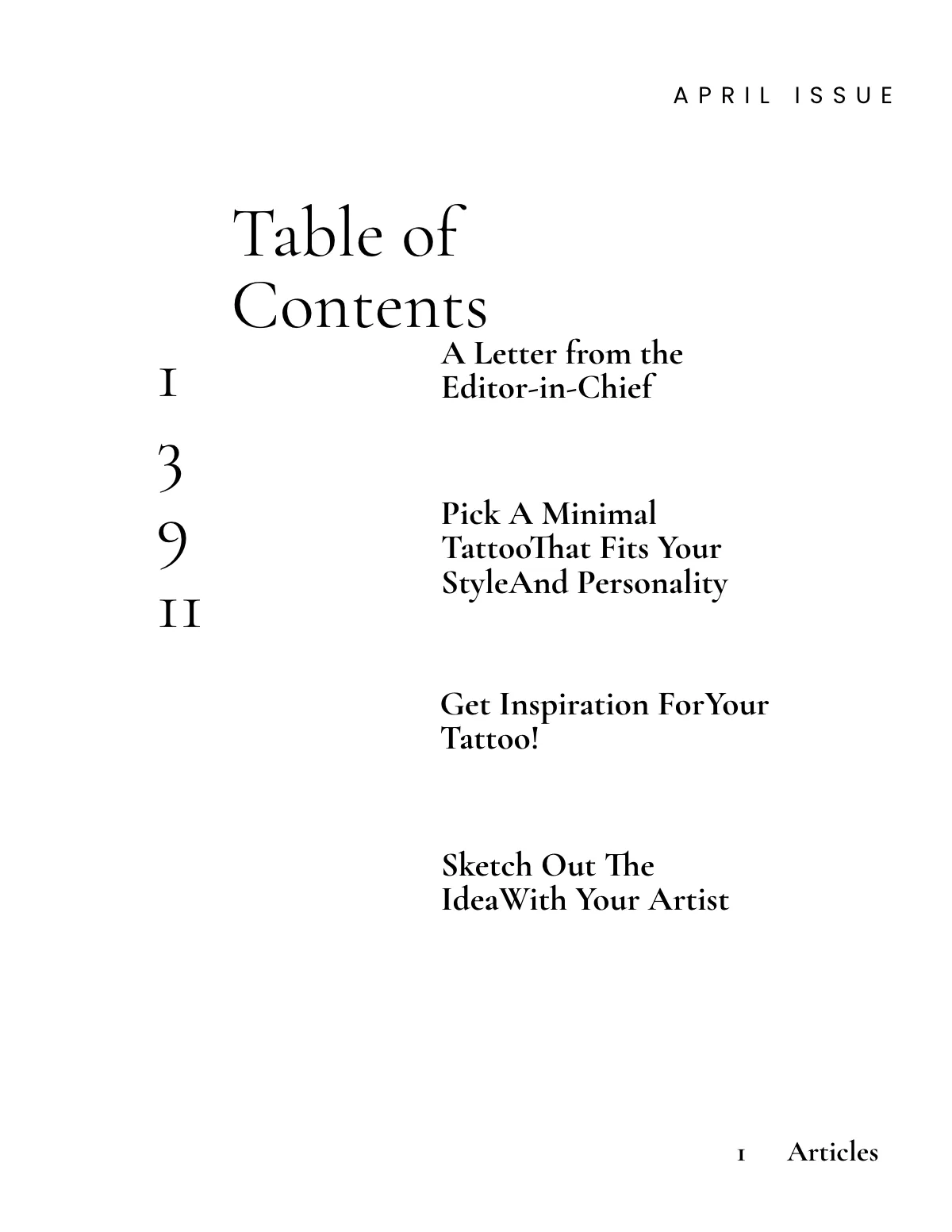 Free Minimal Zine Template to Edit Online