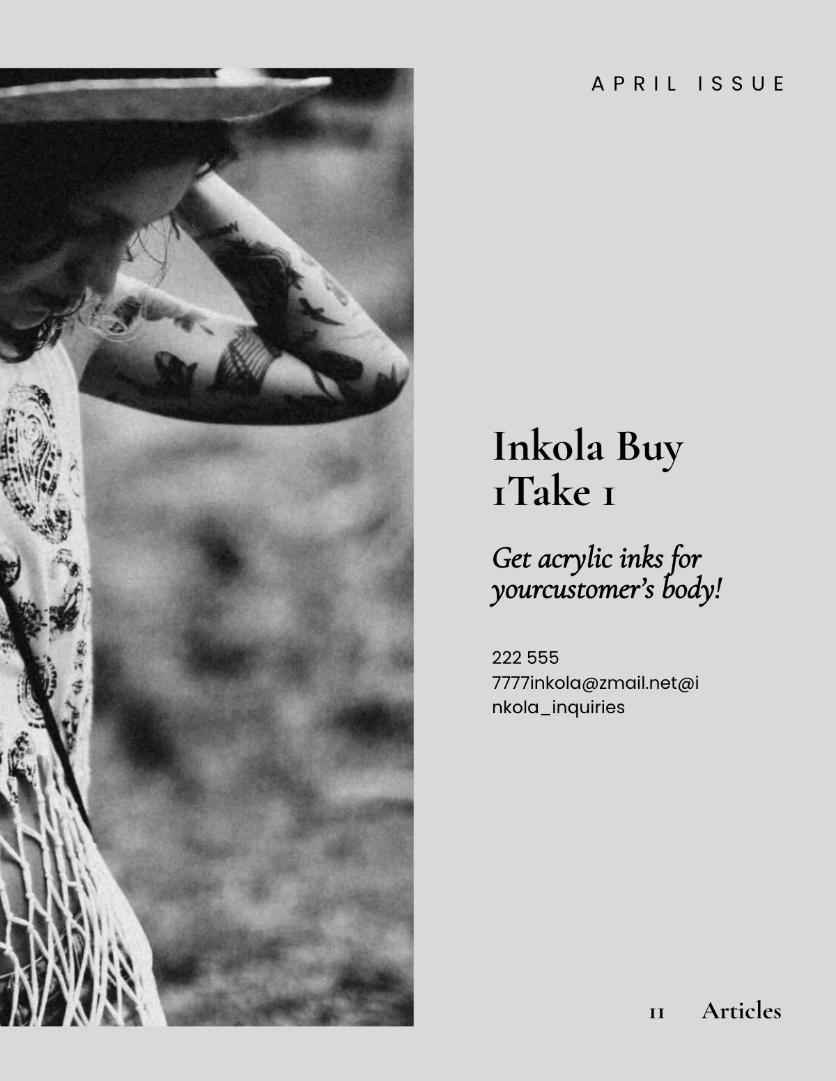 Free Minimal Zine Template to Edit Online