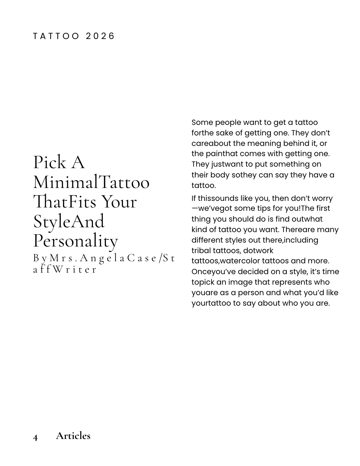 Free Minimal Zine Template to Edit Online