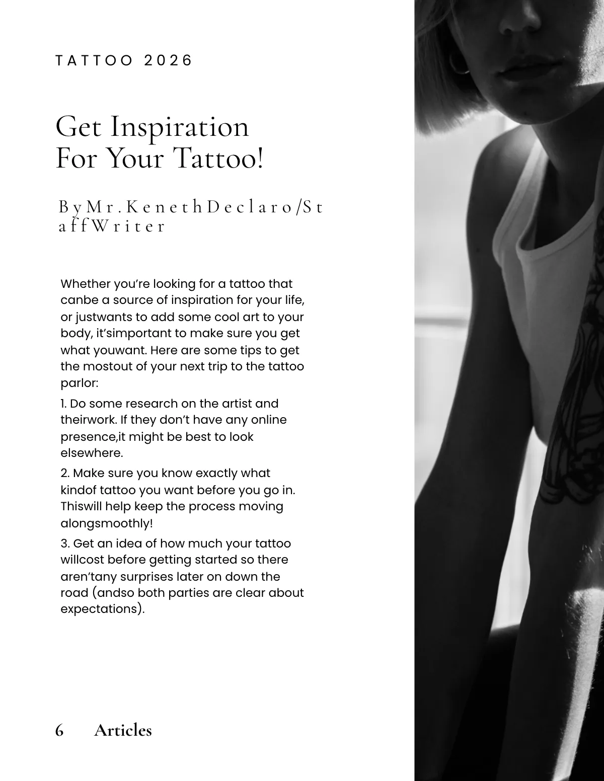 Free Minimal Zine Template to Edit Online