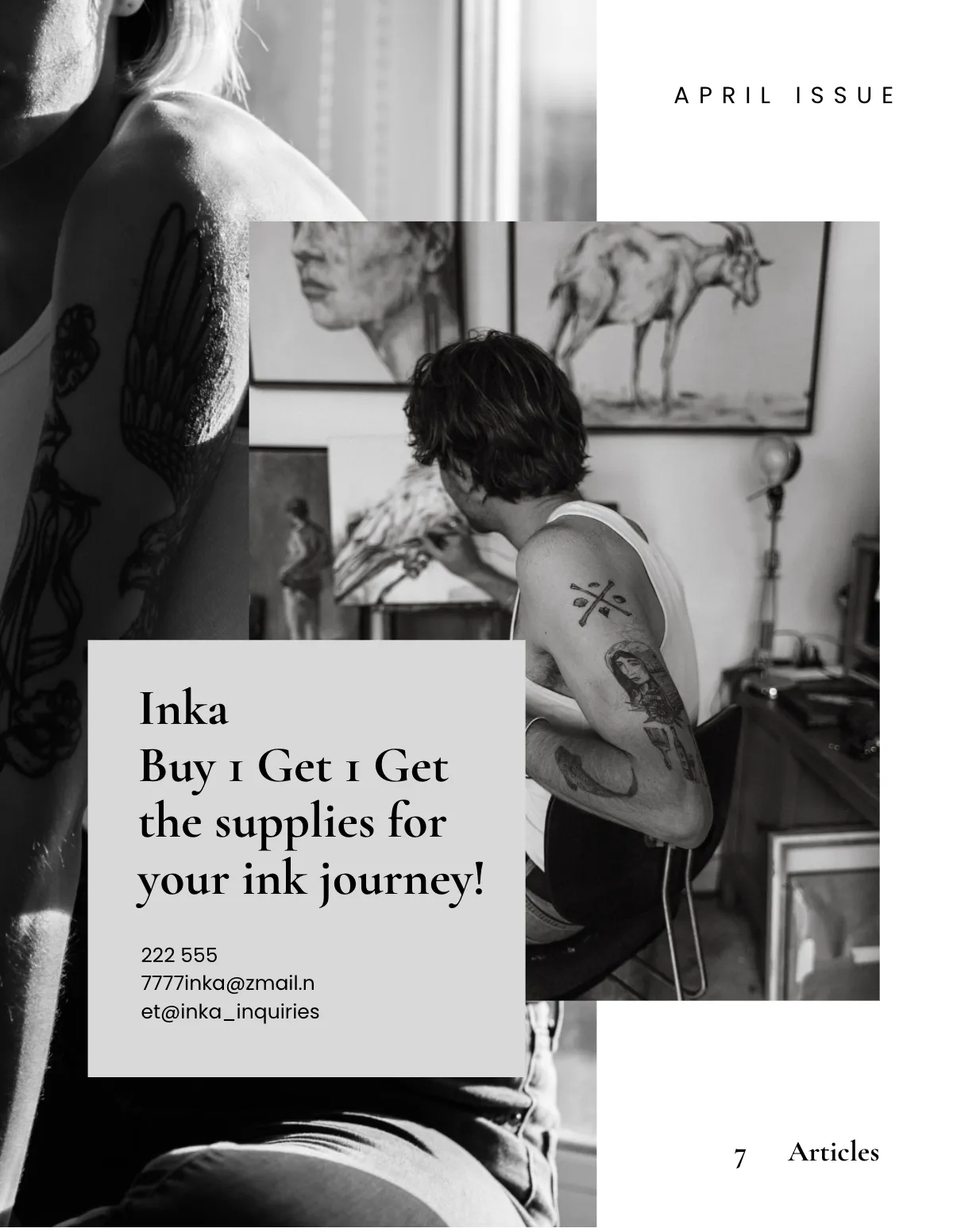 Free Minimal Zine Template to Edit Online