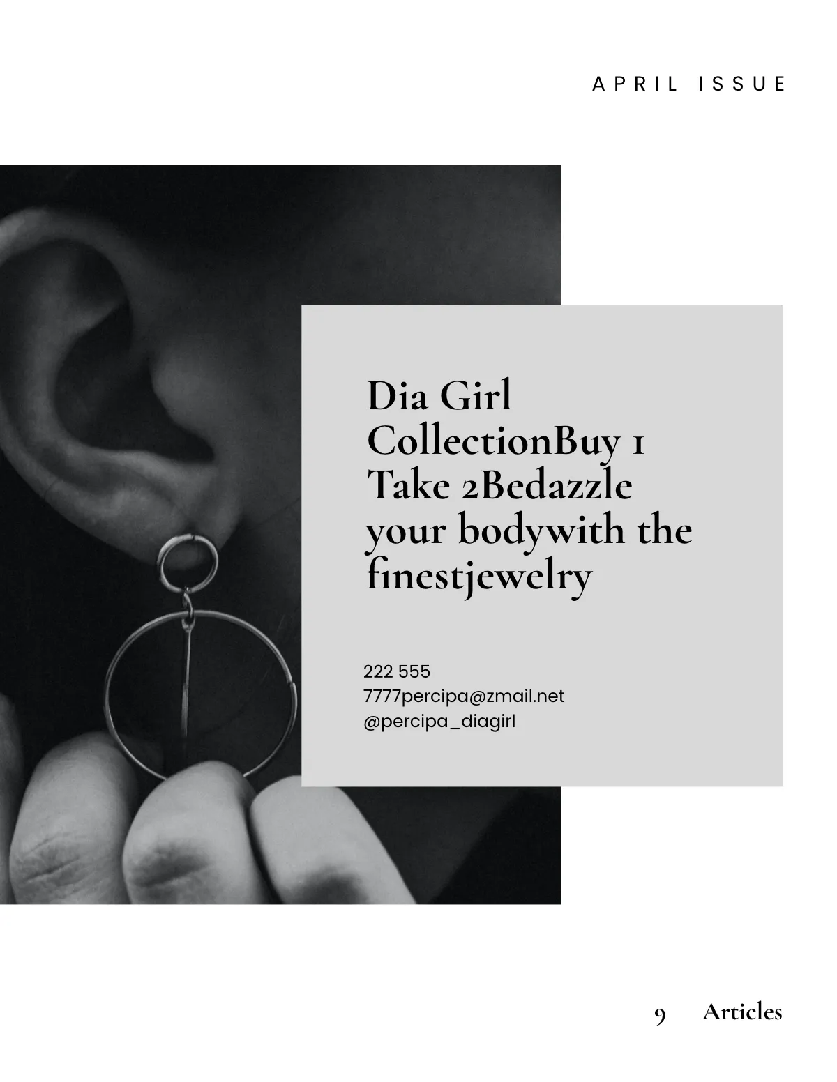 Free Minimal Zine Template to Edit Online