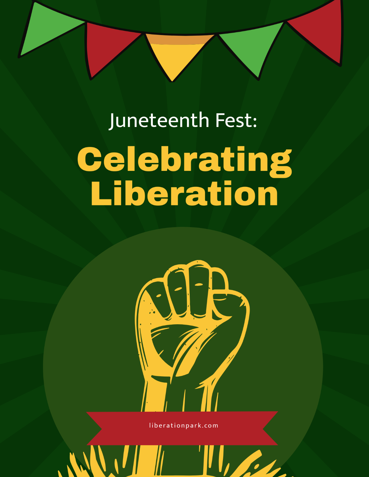 Juneteenth Festival Flyer Template - Edit Online & Download