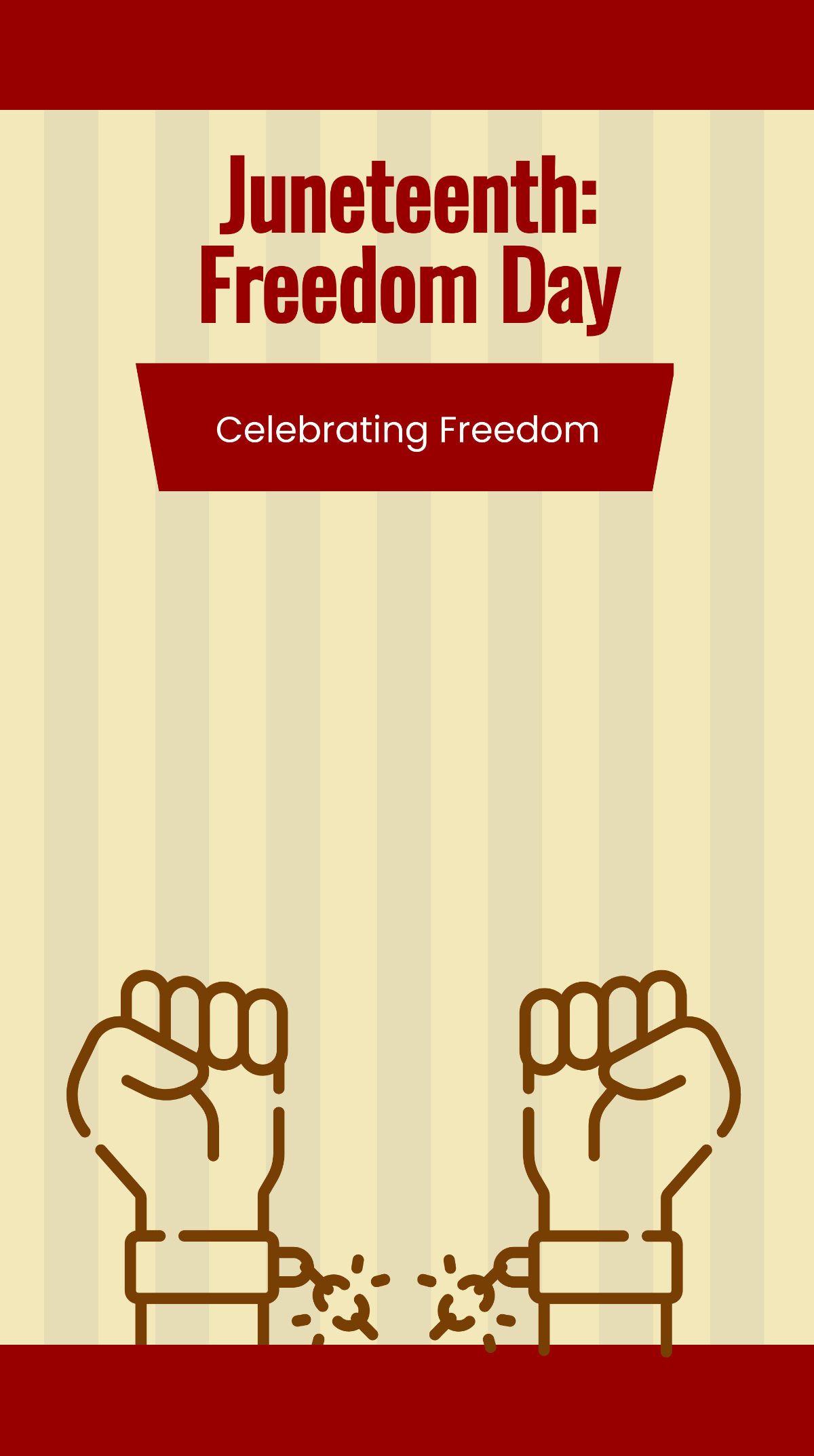 Juneteenth Freedom Day Snapchat Geofilter Template