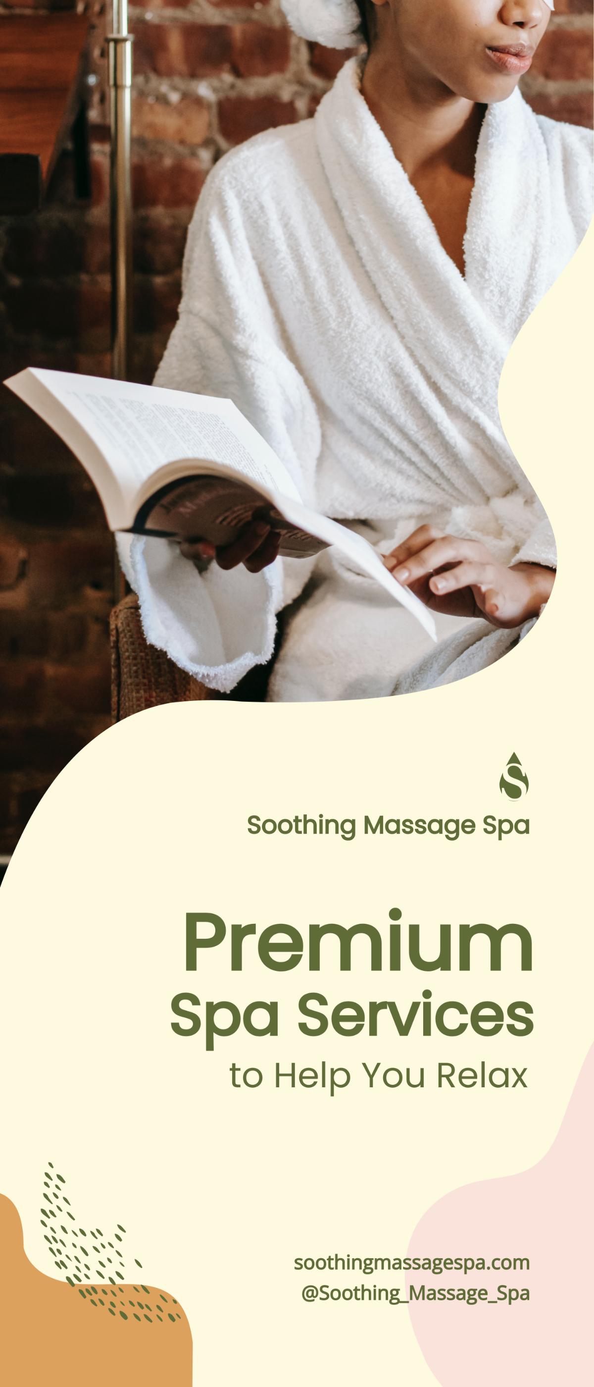 Free Spa Roll up Banner Template