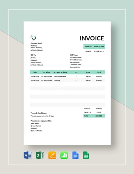 landscaping-invoice