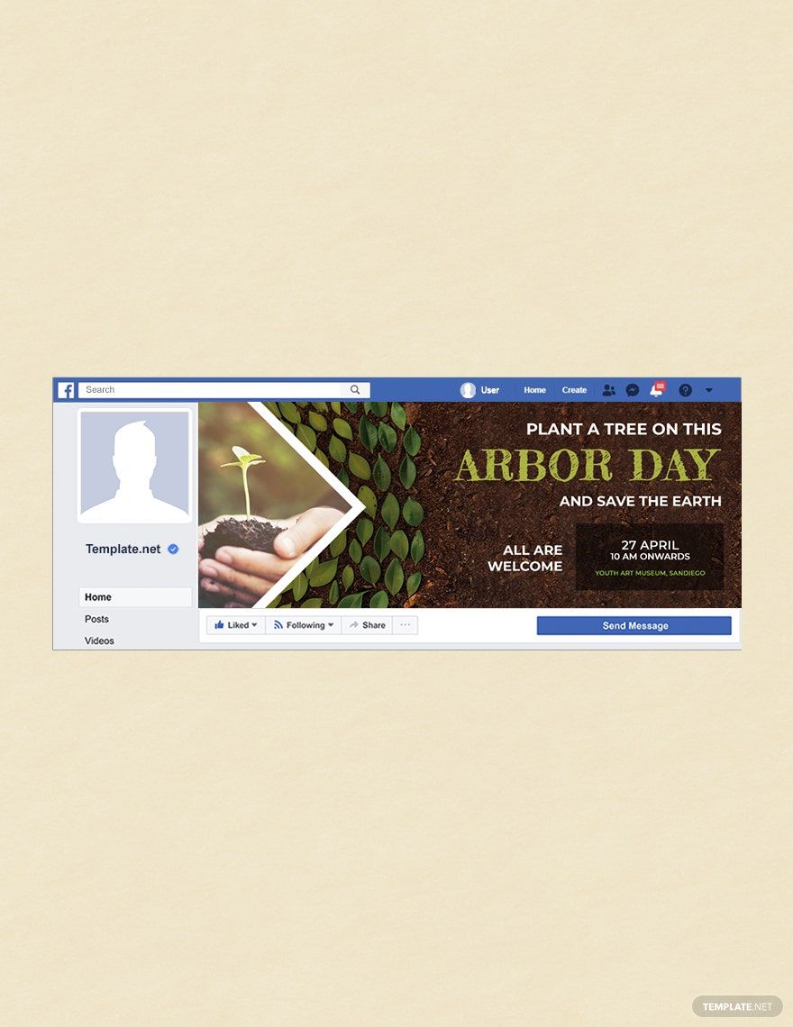 Arbor Day Facebook Event Cover Template