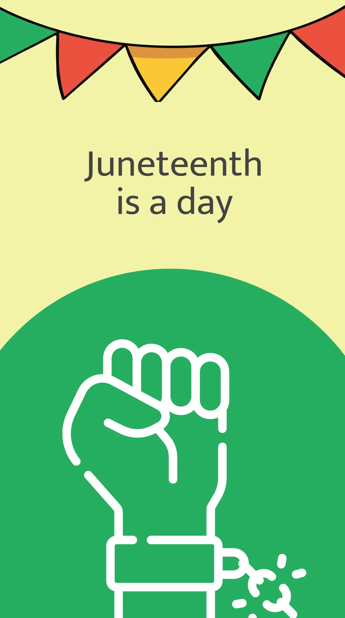 Free Happy Juneteenth Instagram Story Template to Edit Online