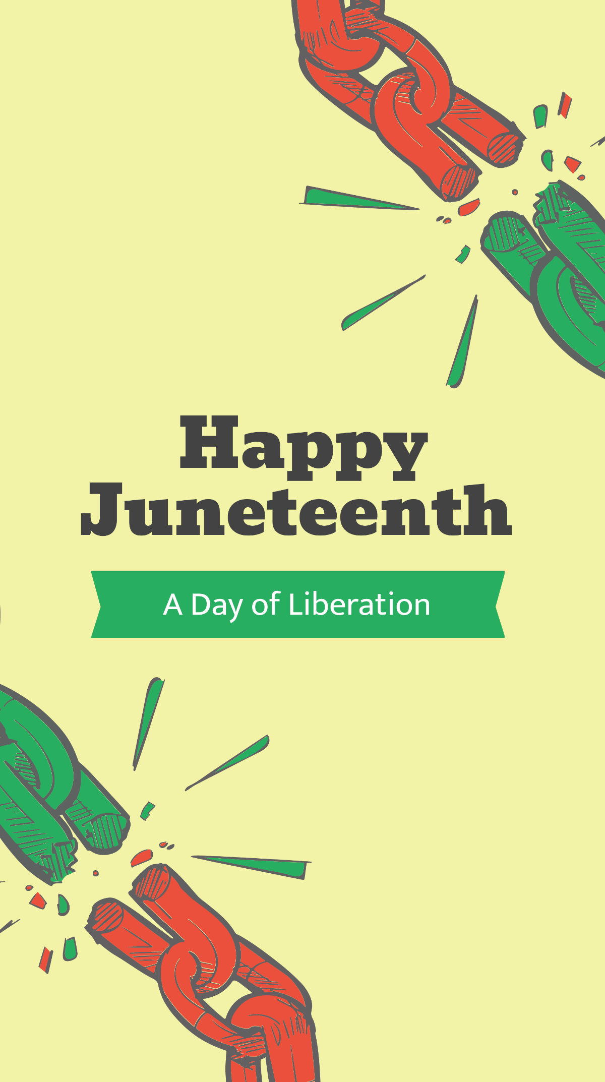 Free Happy Juneteenth Instagram Story Template