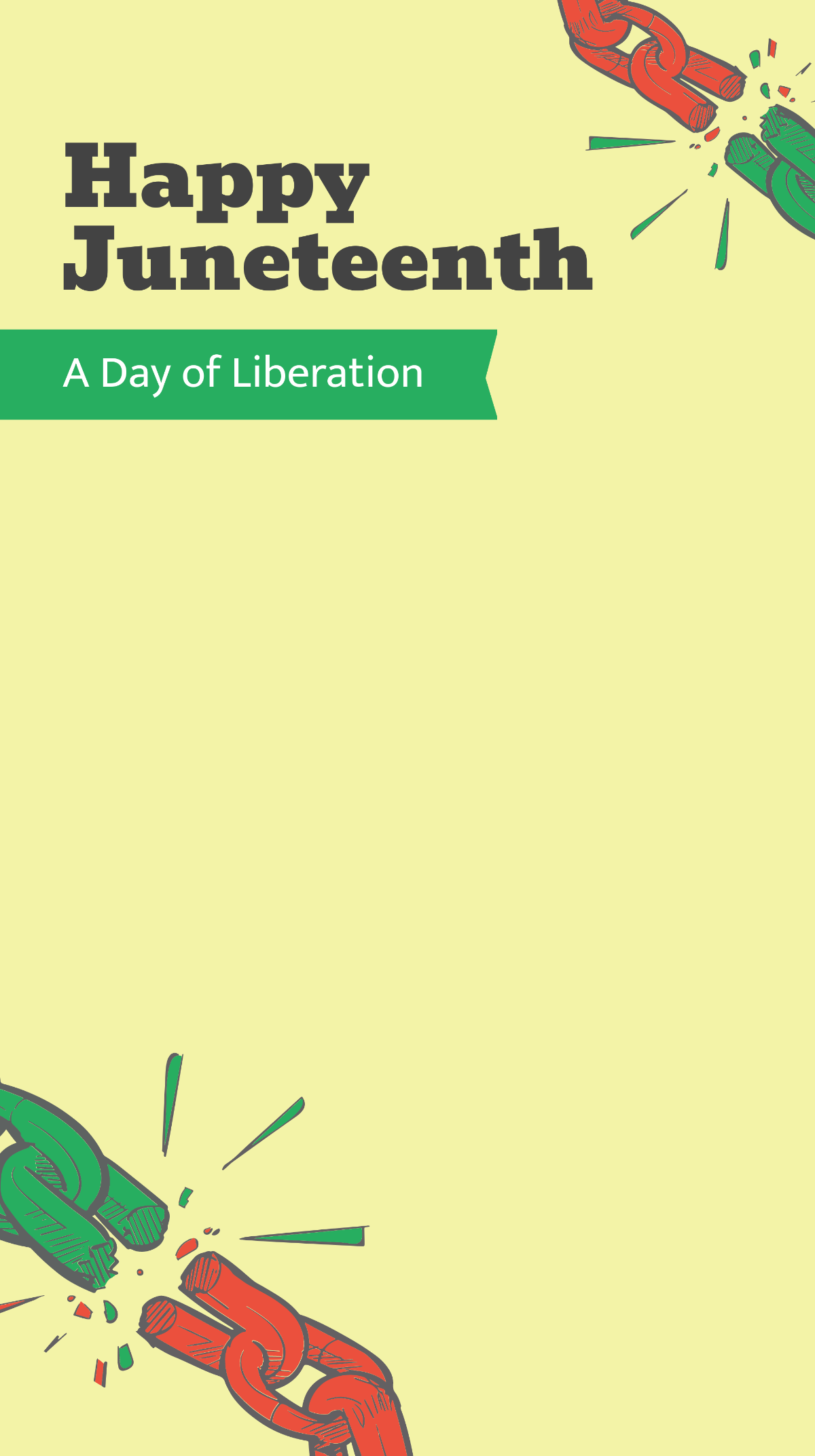 Happy Juneteenth Snapchat Geofilter Template