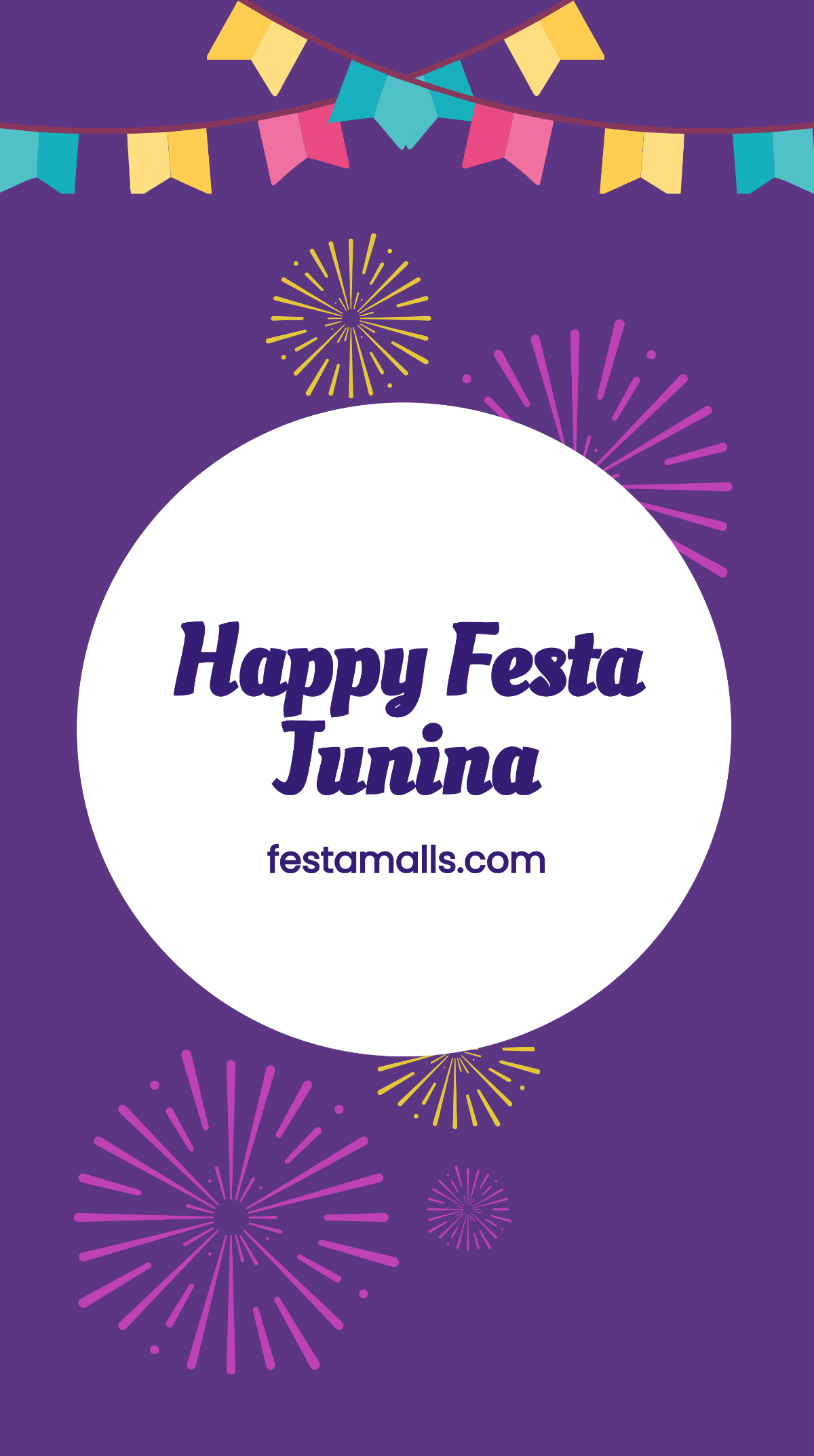 Happy Festa Junina Whatsapp Post Template