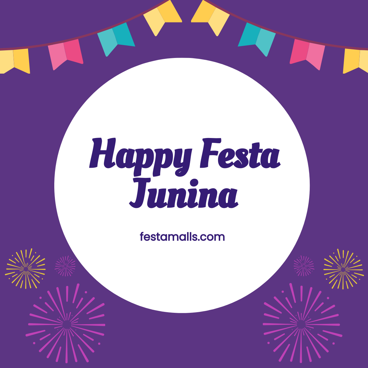Happy Festa Junina Linkedin Post Template