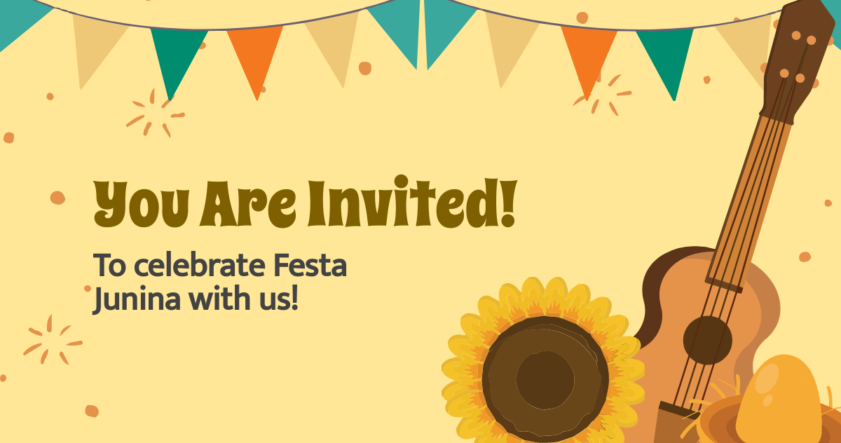 Festa Junina Invitation Facebook Post Template
