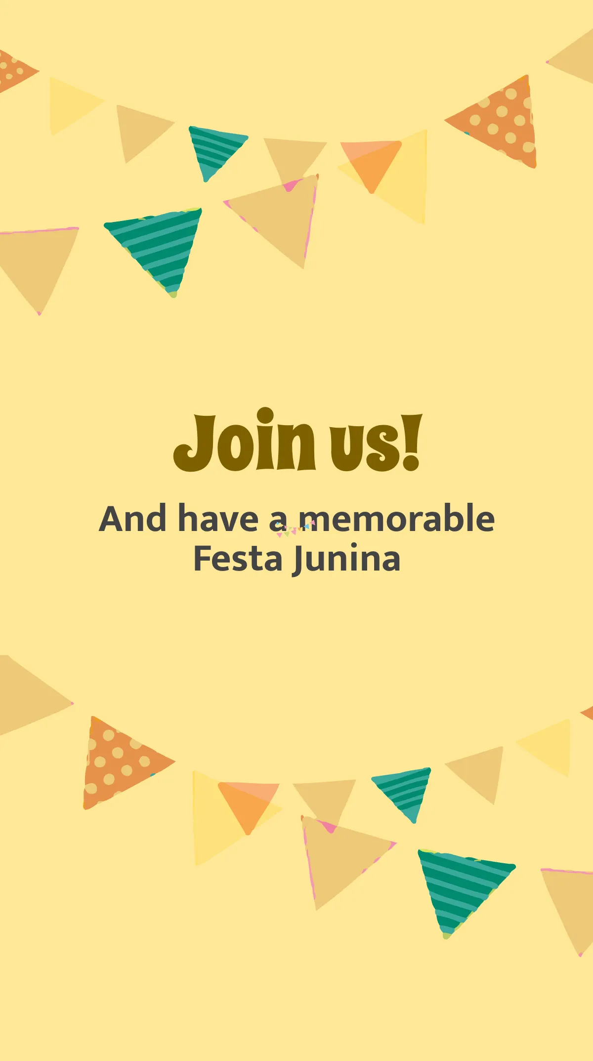 Free Festa Junina Invitation Instagram Story Template to Edit Online