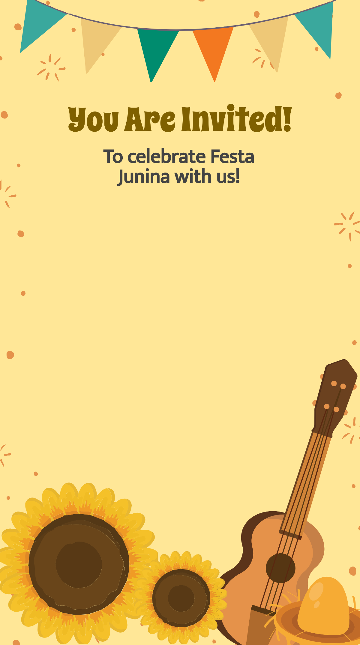 Festa Junina Invitation Snapchat Geofilter Template