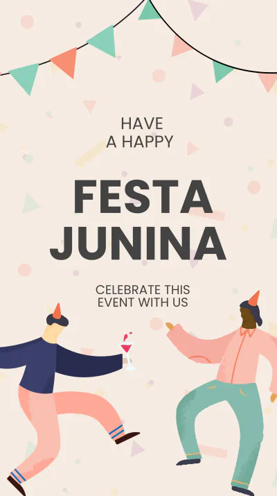 Free Festa Junina Event Instagram Story Template to Edit Online