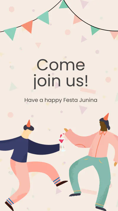 Free Festa Junina Event Instagram Story Template to Edit Online