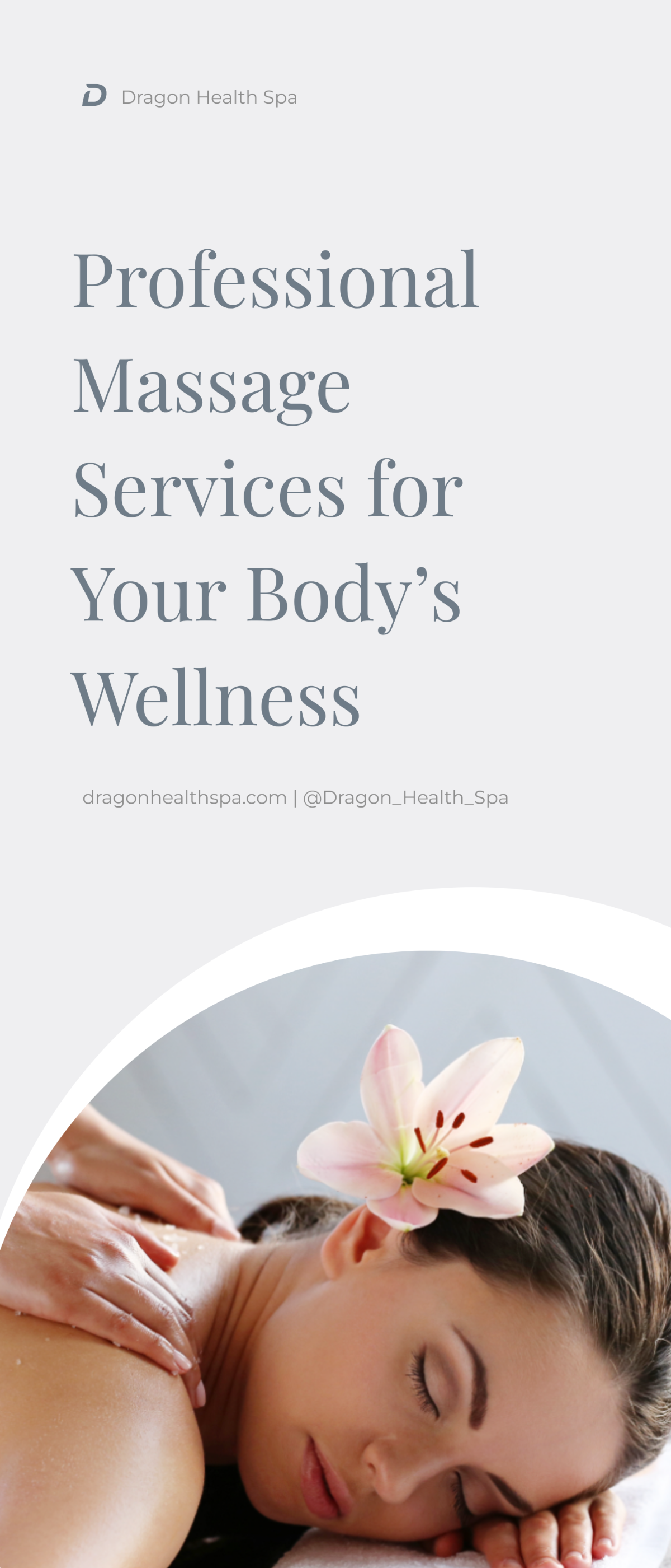 Free Spa Body Center Rollup Banner Template