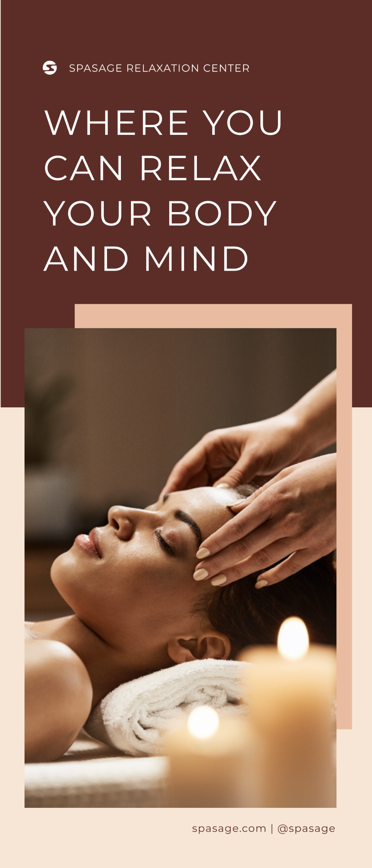 Massage And Spa Center Rollup Banner