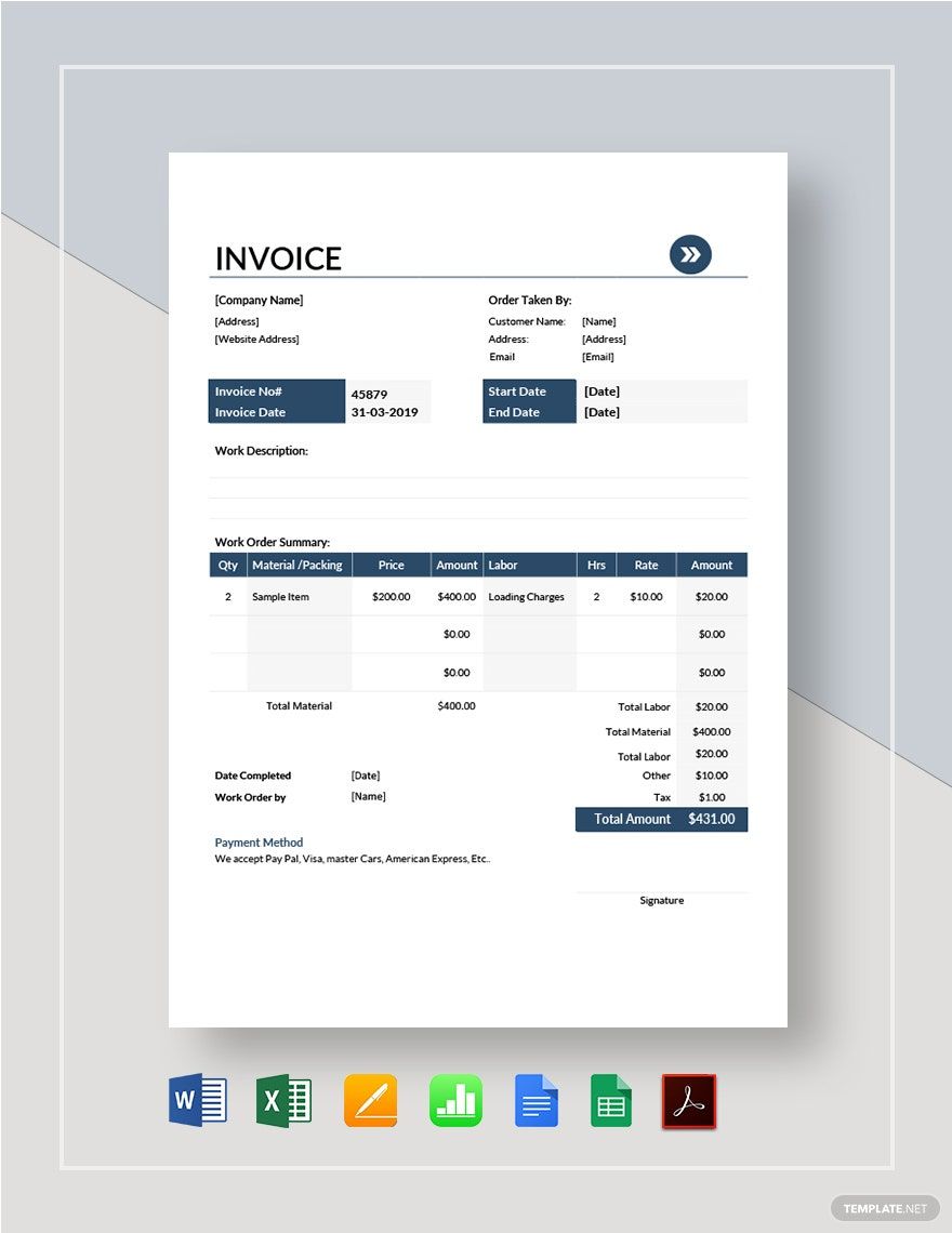 Company Invoices