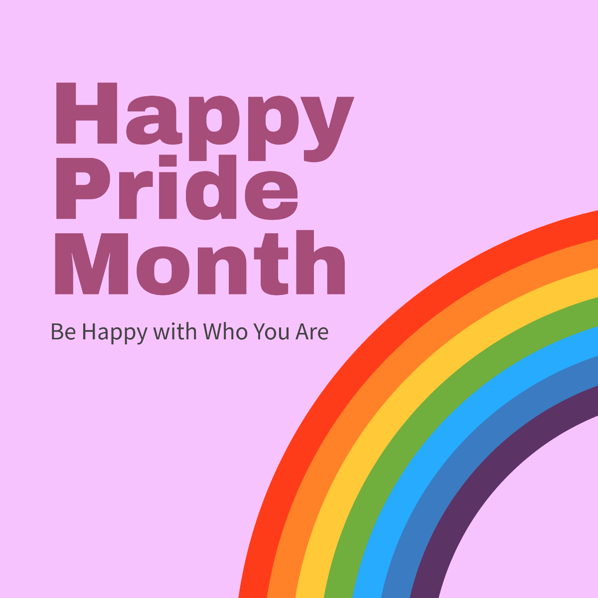 Happy Pride Month Instagram Post Template - Edit Online & Download