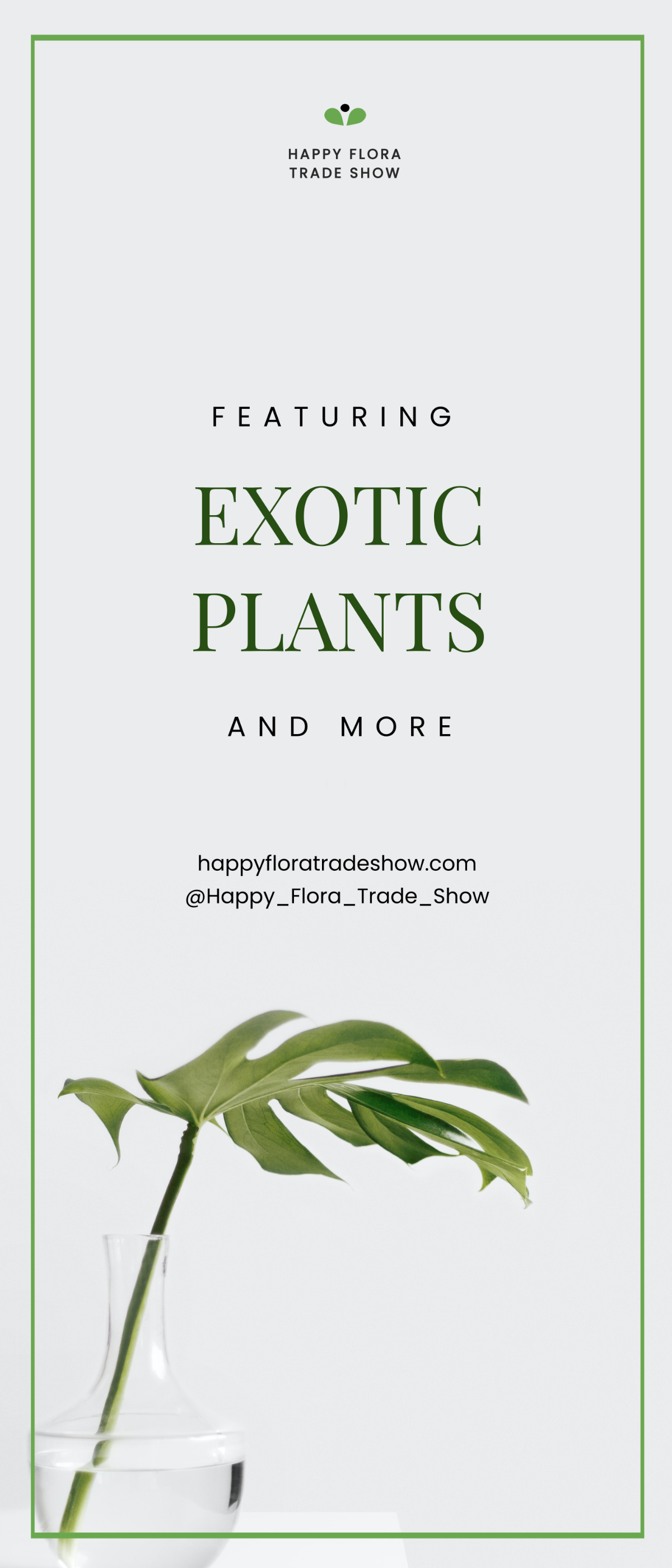 Free Plant Sale Show Roll Up Banner Template