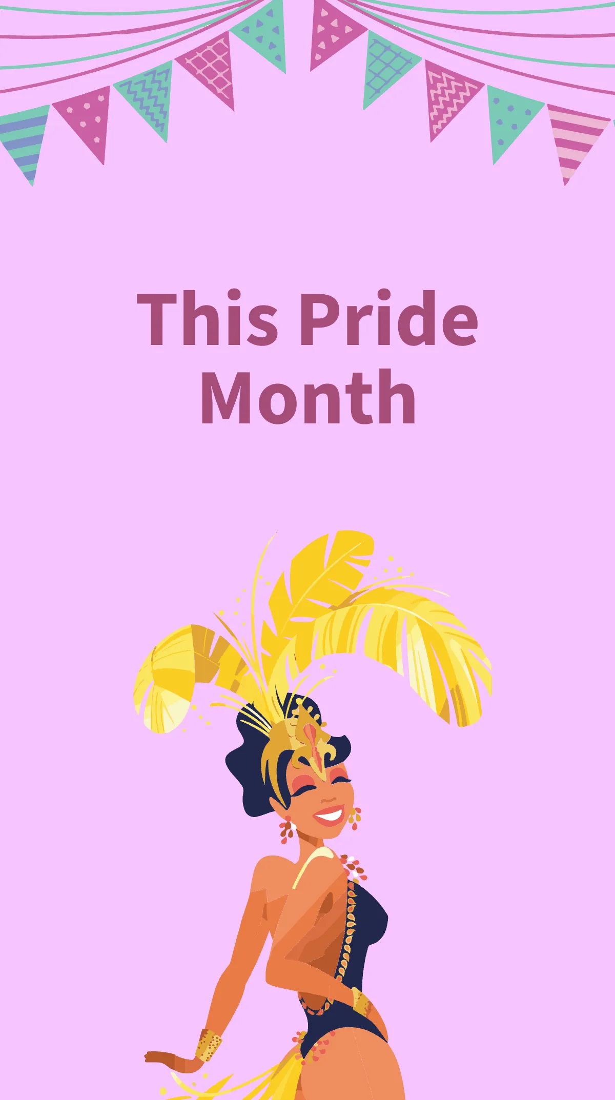Free Happy Pride Month Instagram Story Template to Edit Online